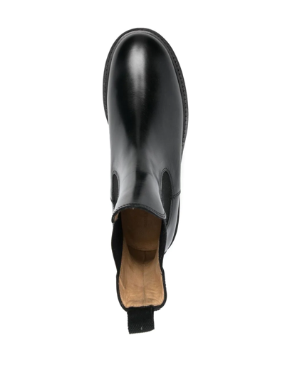 Shop Isabel Marant Castayh Elasticated-side Panel Boots In Schwarz