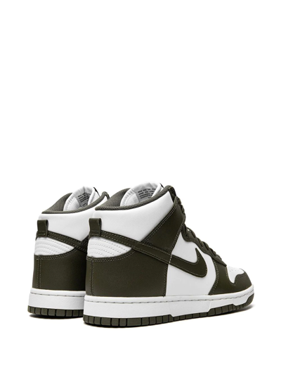 Shop Nike Dunk High "cargo Khaki" Sneakers In White
