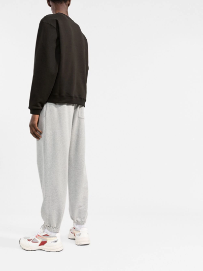 Kenzo Logo-patch Crew-neck Sweatshirt In Black