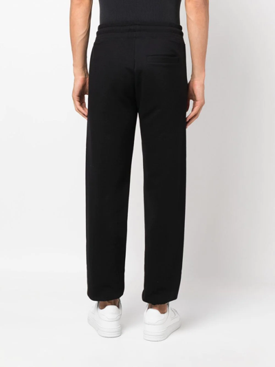 Shop Gcds Tapered-leg Drawstring Trousers In Schwarz