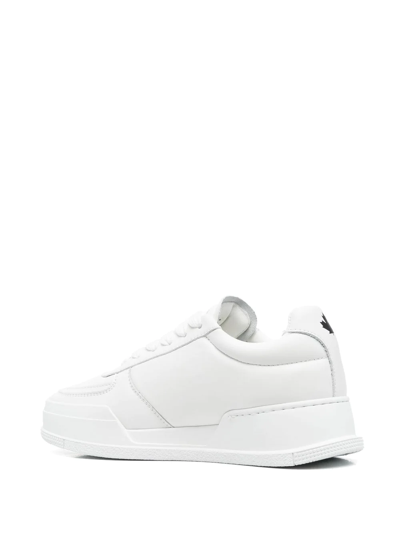 Shop Dsquared2 Maple-leaf Patch Low-top Sneakers In Weiss