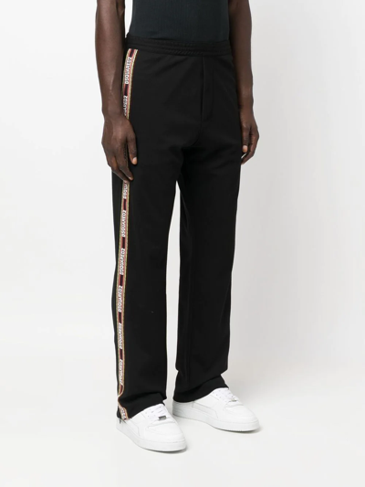 Dsquared2 Logo-trim Track Pants In Schwarz