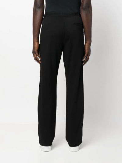 Dsquared2 Logo-trim Track Pants In Schwarz