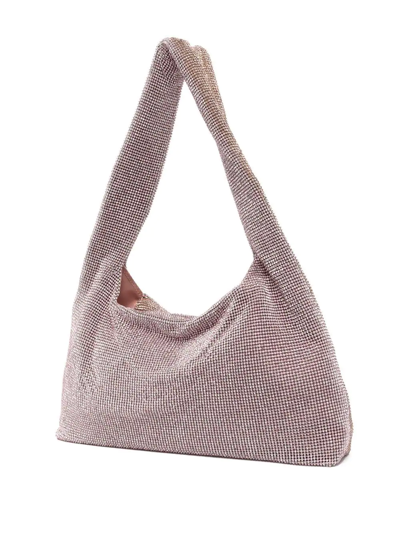 Shop Kara Crystal-embellished Shoulder Bag In Rosa