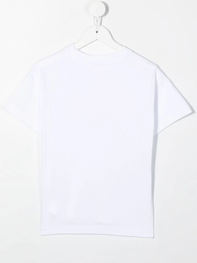 Shop Palm Angels Graphic-print Cotton T-shirt In Weiss