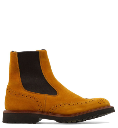Shop Tricker's Henry Country Dealer Ankle Boots In Orange