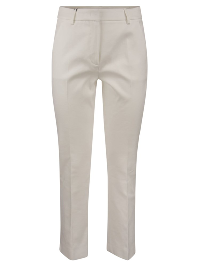 Shop Weekend Max Mara Pressed Pleat Cropped Pants In White