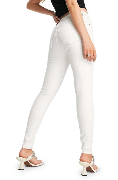 Shop Topshop Jamie High Waist Ankle Skinny Jeans In White