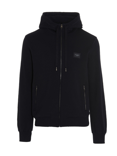 Shop Dolce & Gabbana Essential Hoodie In Blu