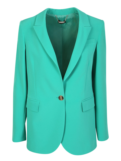 Shop Liu •jo Single-breasted Blazer In Green