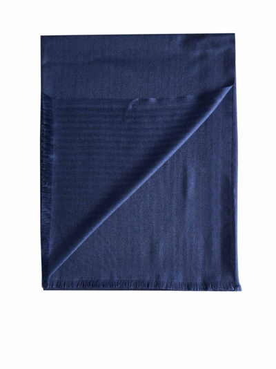 Shop Caruso Scarf In Mid Blue