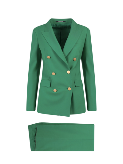 Shop Tagliatore Suit In Green