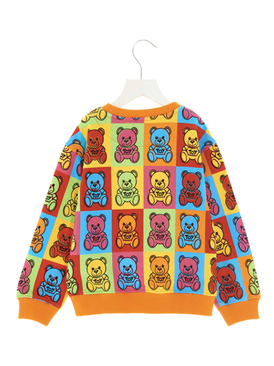 Shop Moschino Teddy Bear Sweatshirt In Multicolor