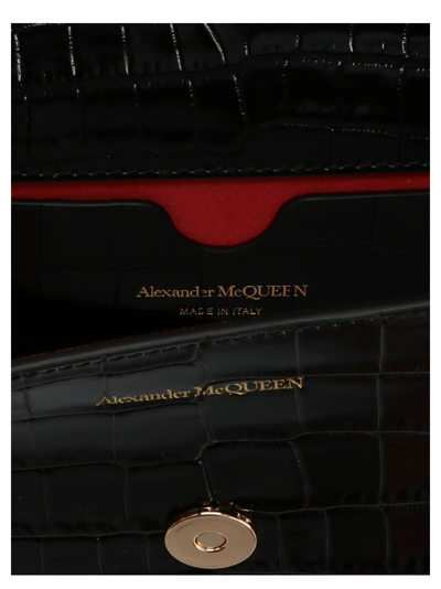 Shop Alexander Mcqueen Mini Jewel Satchel Crossbody Bag In Black