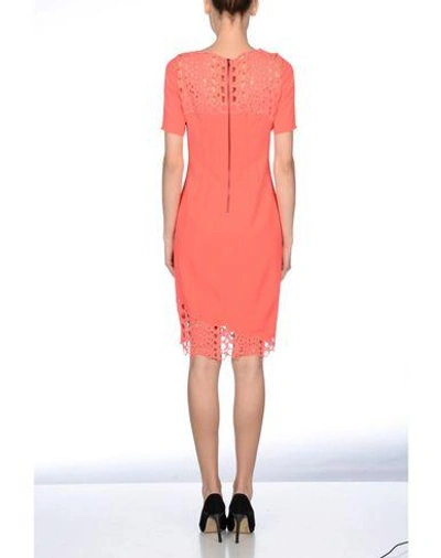 Shop Elie Tahari Knee-length Dress In Coral