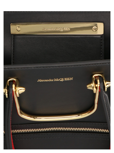 Shop Alexander Mcqueen The Tall Story Handbag In Black