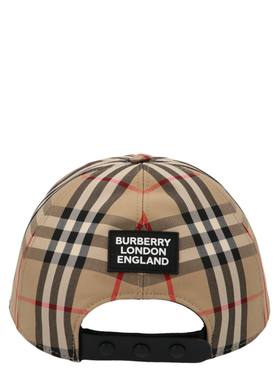 Shop Burberry Trucker Cap In Beige