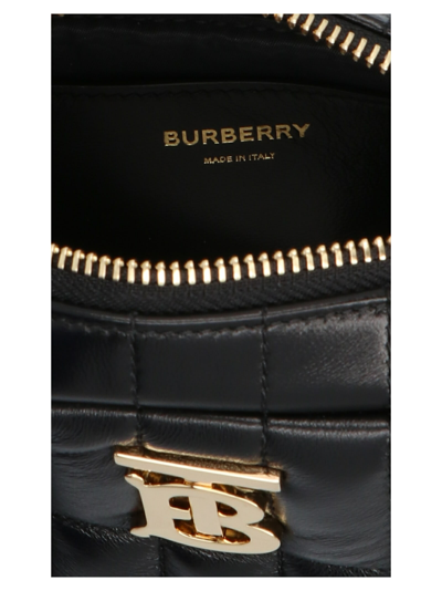 Shop Burberry Lola Mini Crossbody Bag In Black