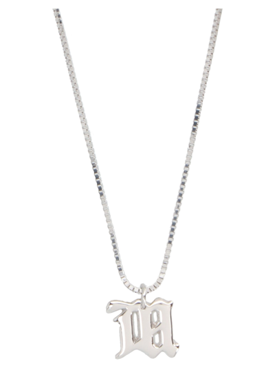 Shop Misbhv The M Necklace Necklace In Silver