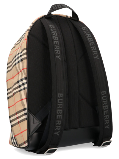 Shop Burberry Jett Backpack In Beige