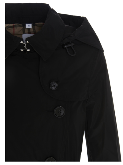 Shop Burberry Kensington Trench Coat In Black