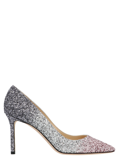 Shop Jimmy Choo Romy Pumps In Silver