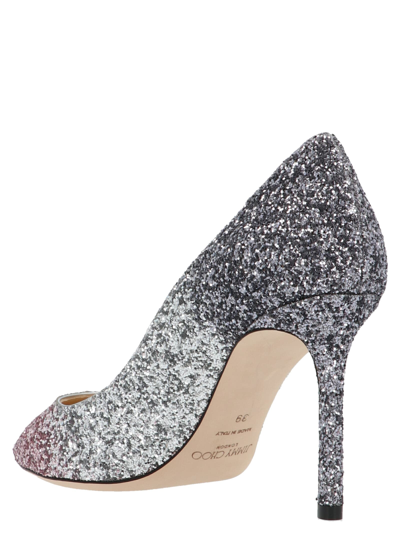 Shop Jimmy Choo Romy Pumps In Silver