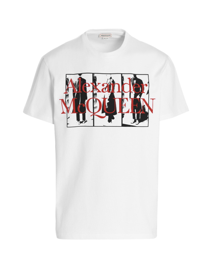 Shop Alexander Mcqueen Printed T-shirt In White