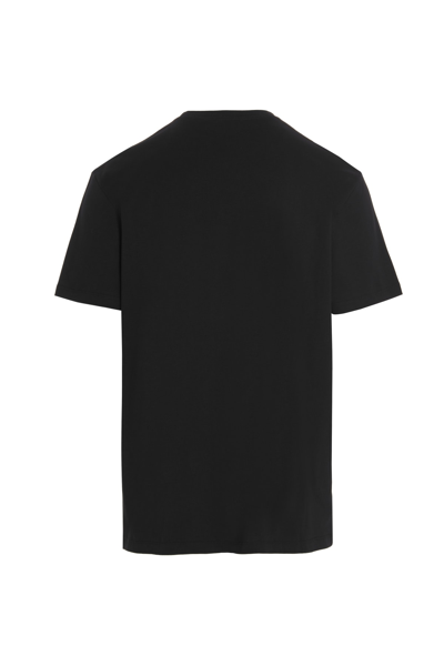 Shop Alexander Mcqueen Logo Tape T-shirt In Black