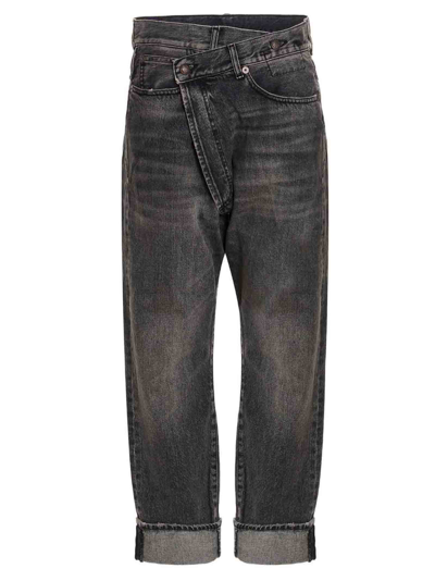 Shop R13 Cross Over Jeans In Nero