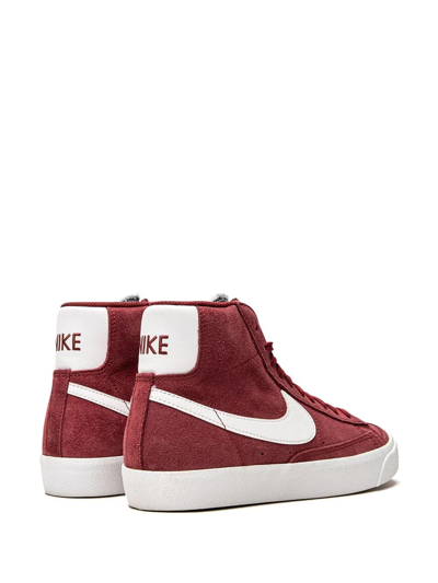 Shop Nike Blazer Mid '77 Suede Sneakers In Red