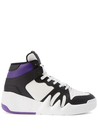 Shop Giuseppe Zanotti Talon High-top Sneakers In Purple