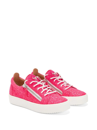 GIUSEPPE ZANOTTI GAIL GLITTER LOW-TOP SNEAKERS 