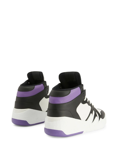 Giuseppe Zanotti Talon High-top Sneakers In Purple