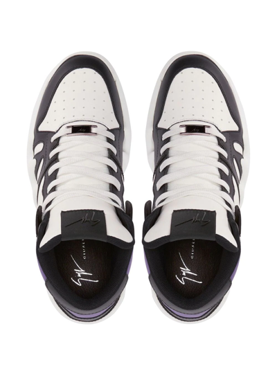 Giuseppe Zanotti Talon High-top Sneakers In Purple