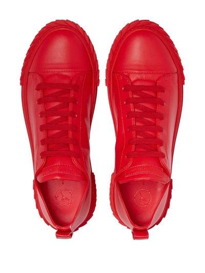 Shop Giuseppe Zanotti Ecoblabber Textured-sole Sneakers In Red