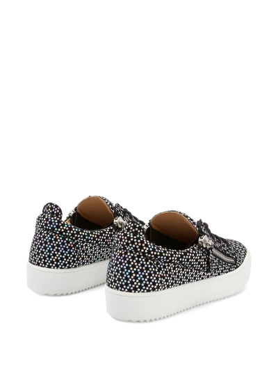 Giuseppe Zanotti Gail Polka Dot-print Sneakers In Black