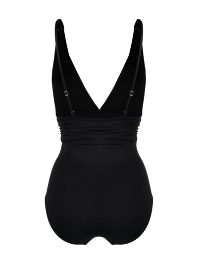 Shop Melissa Odabash Panarea Ruched Swimsuit In Black