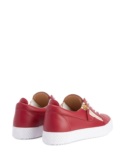 Shop Giuseppe Zanotti Nicki Low-top Sneakers In Red