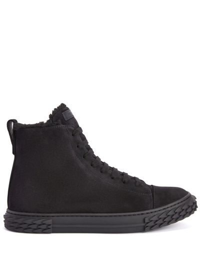 Shop Giuseppe Zanotti Ecoblabber High-top Sneakers In Black