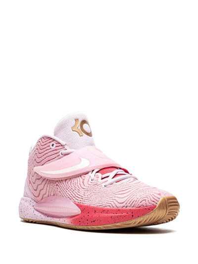 Shop Nike Kd14 Seasonal "aunt Pearl" Sneakers In Pink