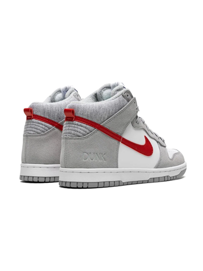 Shop Nike Dunk Hi Se "athletic Club" Sneakers In Grey