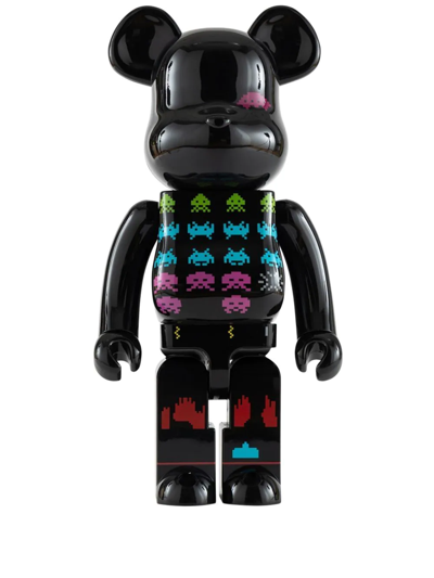 Shop Medicom Toy X Space Invaders Be@rbrick Figure In Black