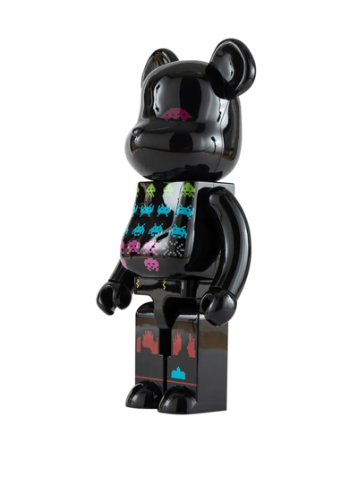 Shop Medicom Toy X Space Invaders Be@rbrick Figure In Black