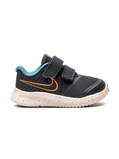 Nike Star Runner 2 Touch-strap Sneakers In Grey
