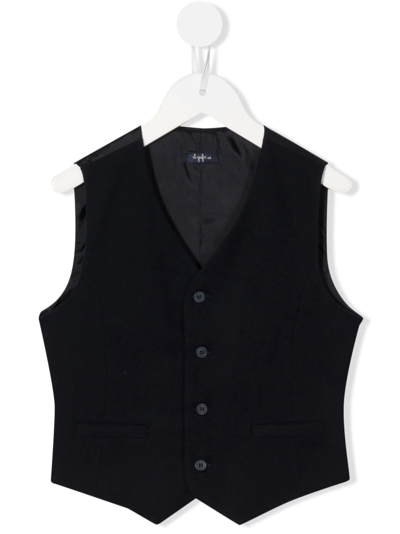 Shop Il Gufo Single-breasted Fitted Waistcoat In Blue