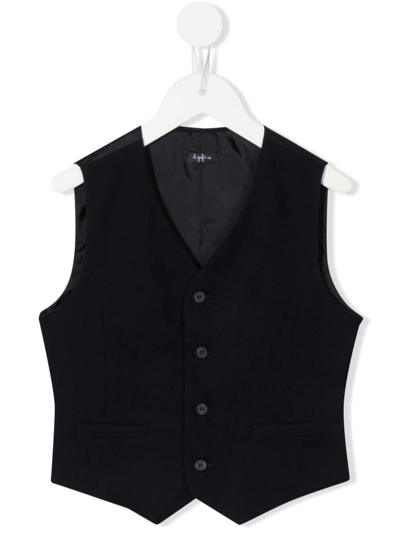 Il Gufo Single-breasted Fitted Waistcoat In Blue