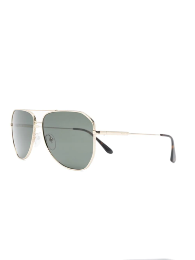Prada Aviator Frame Sunglasses In Gold