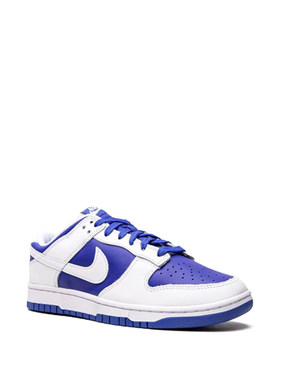 Shop Nike Dunk Low "racer Blue White" Sneakers In Purple