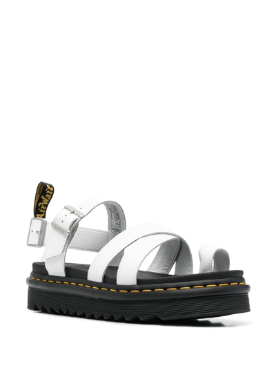 Shop Dr. Martens' Avery Hydro Platform Sandals In White